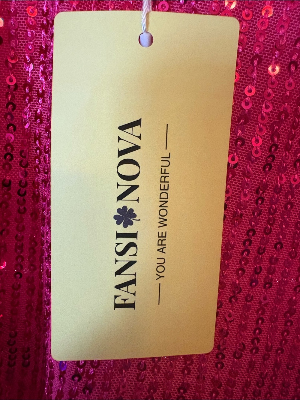 Fansi Nova NWT Fuchsia Pink Sequin Tiered Women’s Dress/ lining. Size Medium - Picture 3 of 8